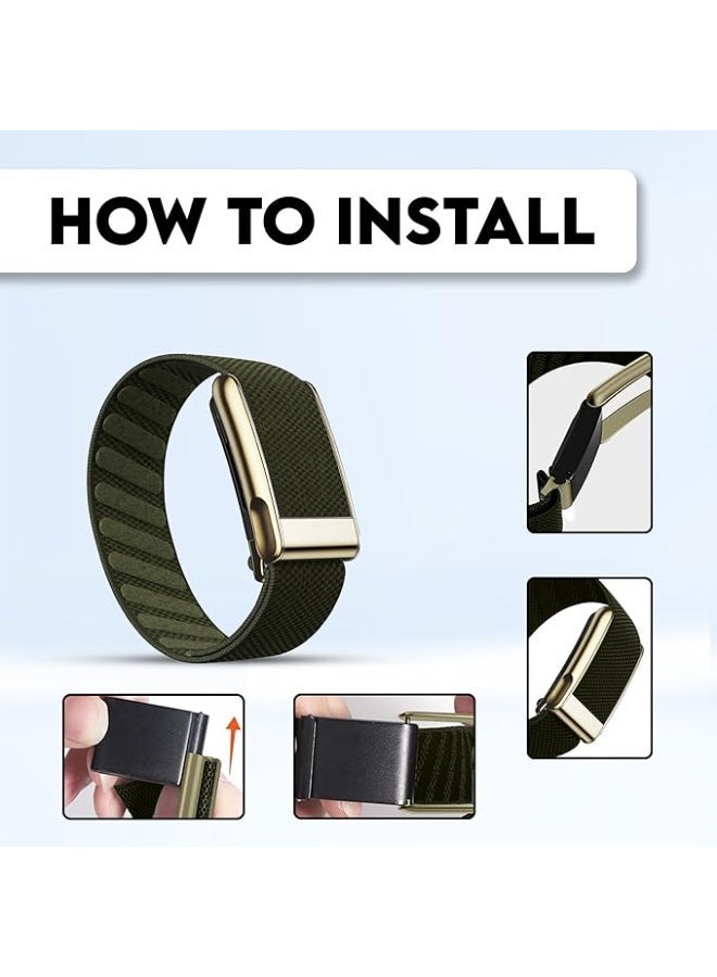 سوار دادو الرياضي المصنوع من النايلون فائق النعومة متوافق مع أجهزة 5.0 | حزام متين ومريح يسمح بمرور الهواء | غير متوافق مع الجيل الرابع - Image 3